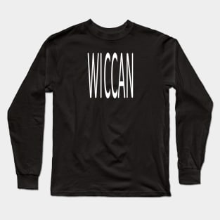 WICCAN, transparent Long Sleeve T-Shirt